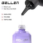 GELLEN 4-in-1 Gel Nail Glue Refill - 100ml, UV Cured. - Image 6