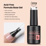 No-Wipe Clear Base Coat - Long-Lasting, High Gloss Gel Polish - Image 2