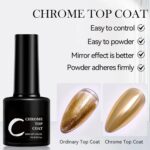 Chrome Powder Top Coat Gel for Professional and Home Use - Image 4