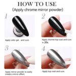 Chrome Powder Top Coat Gel for Professional and Home Use - Image 6