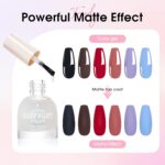 COSMOO Quick-Dry Matte Top Coat for Salon-Quality Nail Art - Image 3