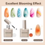MAYCHAO 2-Pack Blooming UV Gel Nail Polish for Home Use - Image 2
