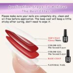SUTOKAKA Top and Base Coat Set: Glossy Gel Polish Duo - Image 6