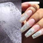 20 Rolls Black & White Lace Nail Foil for DIY Art - Image 2