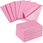 Makartt Disposable Nail Mats, 50 Pcs 3-Ply Absorbent Nail Table Pads with PE Backing, 18” x 13” Nail Desk Protection for Manicure Pedicure, Acrylic Gel Practice, Salon & Home DIY (Pink)