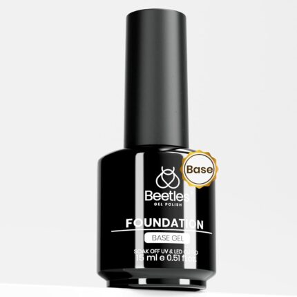 Beetles Base Coat 15ml for Gel Nail Polish, Base Gel Polish Soak Off LED Lamp Long-Lasting DIY Home and Nail Salon Gifts for Women