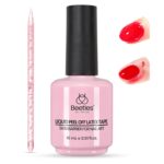 Beetles Liquid Latex for Nail 15ml - Peel Off Nail Polish Cuticle Guard with Plastic Care Stick Nails Design Air-Dry Barrier for Protector Fingers