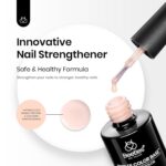 Beetles 15ml Rubber Base Gel Nail Polish - Warm Jade Nude - Image 2