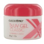 Cuccio Pro T3 UV Gel Classic - Easy Application - Strength And Durability - High Shine And Odor Free - Maintains Natural Nail Thickness - Optimal For Short Nail Beds - Clear - 1 Oz Nail Gel