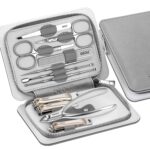 DEOU Kit Grooming Nail Clippers Set 11 in 1 Stainless Steel Professional Manicure Kit Nail Clippers Set for Women, 11pcs Luxurious Personal Care Manicure Nail Gift Set for Travel or Home