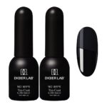 DIDIER LAB - Premium No Wipe Gel Top Coat Super Shiny for UV Gel Nail Polish - HEMA and TPO-Free - Clean Formula - Scratch-Resistant UV Top Coat for a Perfect Long-Lasting Manicure - 2x0.34 fl oz