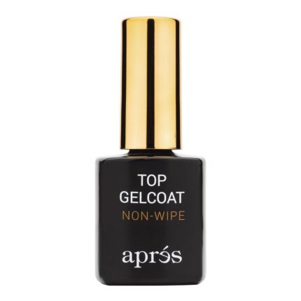 APRÉS Non-Wipe Glossy Top Gelcoat 15ml | HEMA & TPO-Free Gel Nail Polish Soak Off Top Coat Glossy Finish