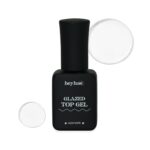 heyhae Glazed Top Gel for Semi-Cured Gel Nail Strip | Non Wipe High Gloss Gel Top Coat (0.23 fl.oz)