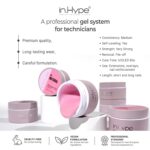 IN.HYPE Milky #1 Hard Builder Gel for Nail Extensions - Image 2