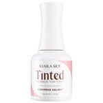 KIARA SKY Tinted Rubber Top Coat 0.5 oz | 2-in-1 Rubber Base & Top Coat - No Wipe Finish | Cashmere Delight