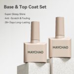 MAYCHAO 15ml Gel Top and Base Coat Set for UV Nails - Image 2
