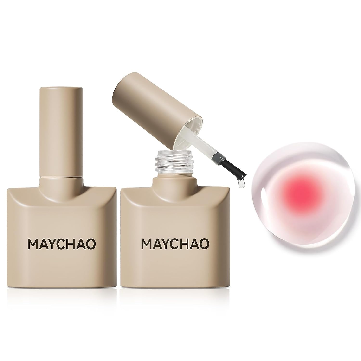 MAYCHAO 2-Pack Blooming UV Gel Nail Polish for Home Use MAYCHAO 2 Pcs Blooming Gel Nail Polish, Marble Watercolor UV Gel Nail Polish, Spreading Effect Sheer Painting Nail Art Supplies, Nail Salon Manicure at Home for Women
