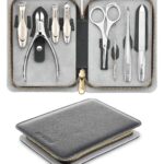 MR.GREEN 8-in-1 Manicure Set– Professional German Stainless Steel Nail Care Kit with Splash-Proof Nail Clippers, Toenail Clippers, Cuticle Tools, Travel Grooming Kit for Men & Women with Leather Case