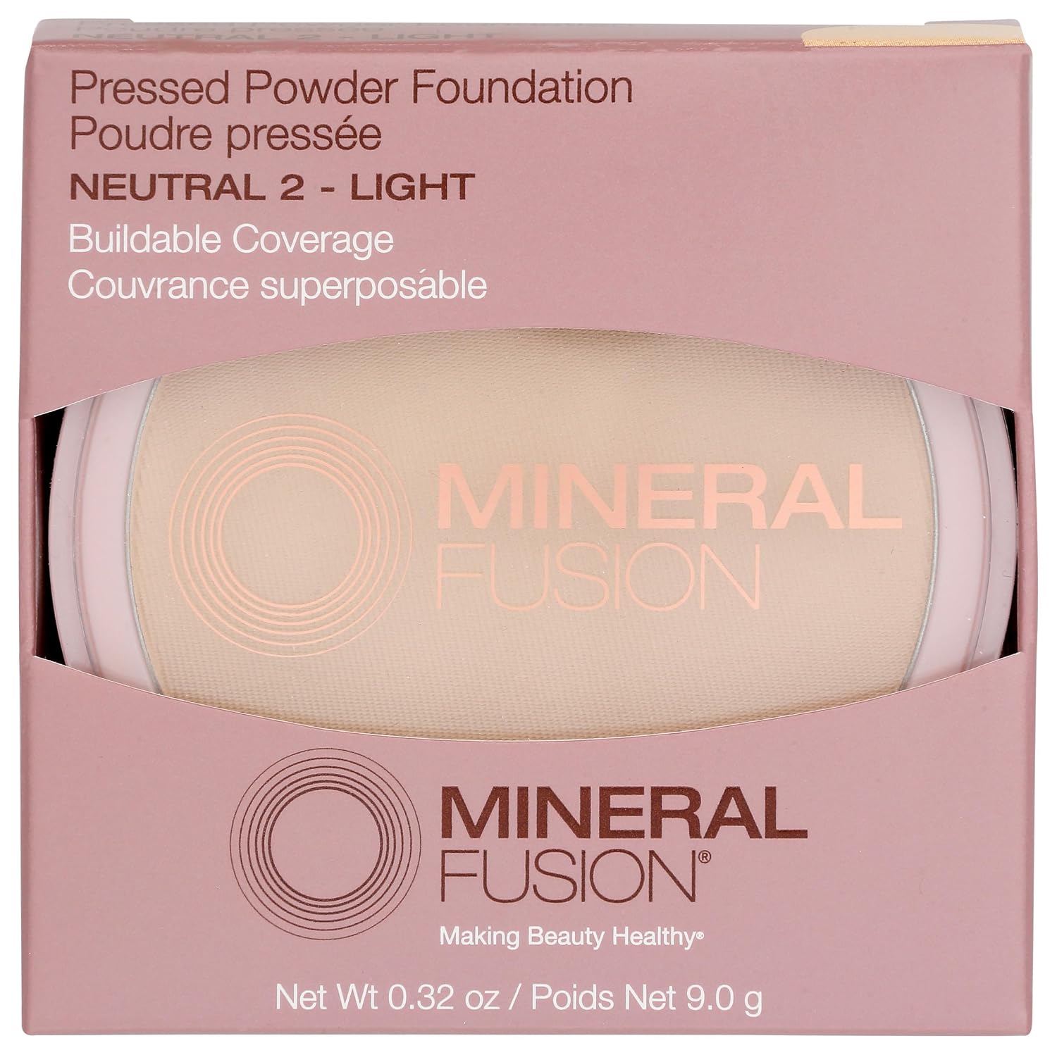 Mineral Fusion Pressed Base in Neutral 2, 0.32 oz. Mineral Fusion, Pressed Base Neutral 2, 0.32 Ounce