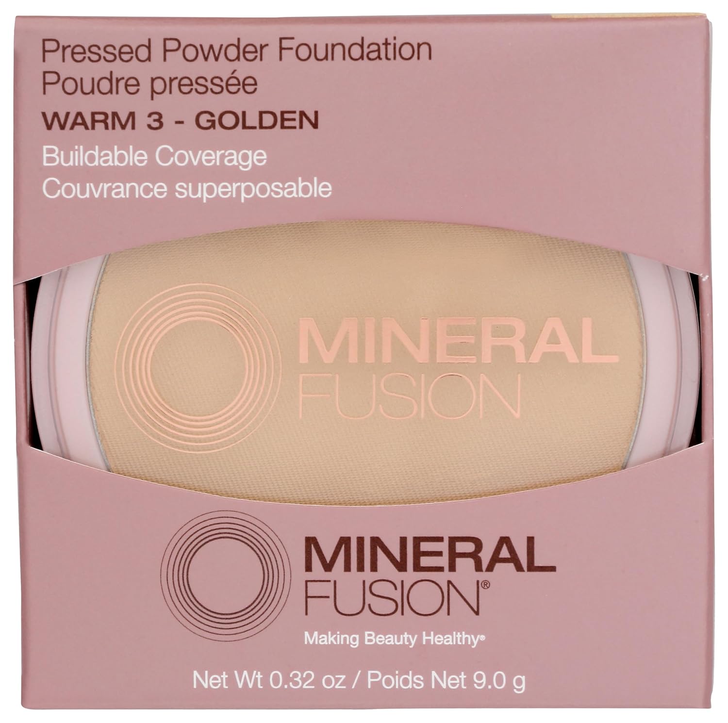 Mineral Fusion Pressed Base in Warm 3, 0.32 oz Mineral Fusion, Pressed Base Warm 3, 0.32 Ounce