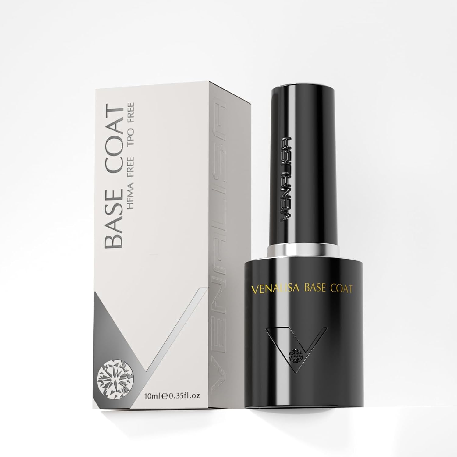 VENALISA Clear Gel Base Coat for Long-Lasting Home Manicures VENALISA Base Coat for Gel Nail Polish, Clear Color Base Coat 10ML Long Lasting Salon Manicure DIY at Home For Girls Women